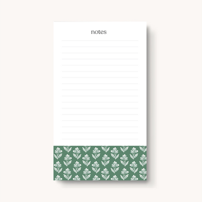 Floral Lined Notepad