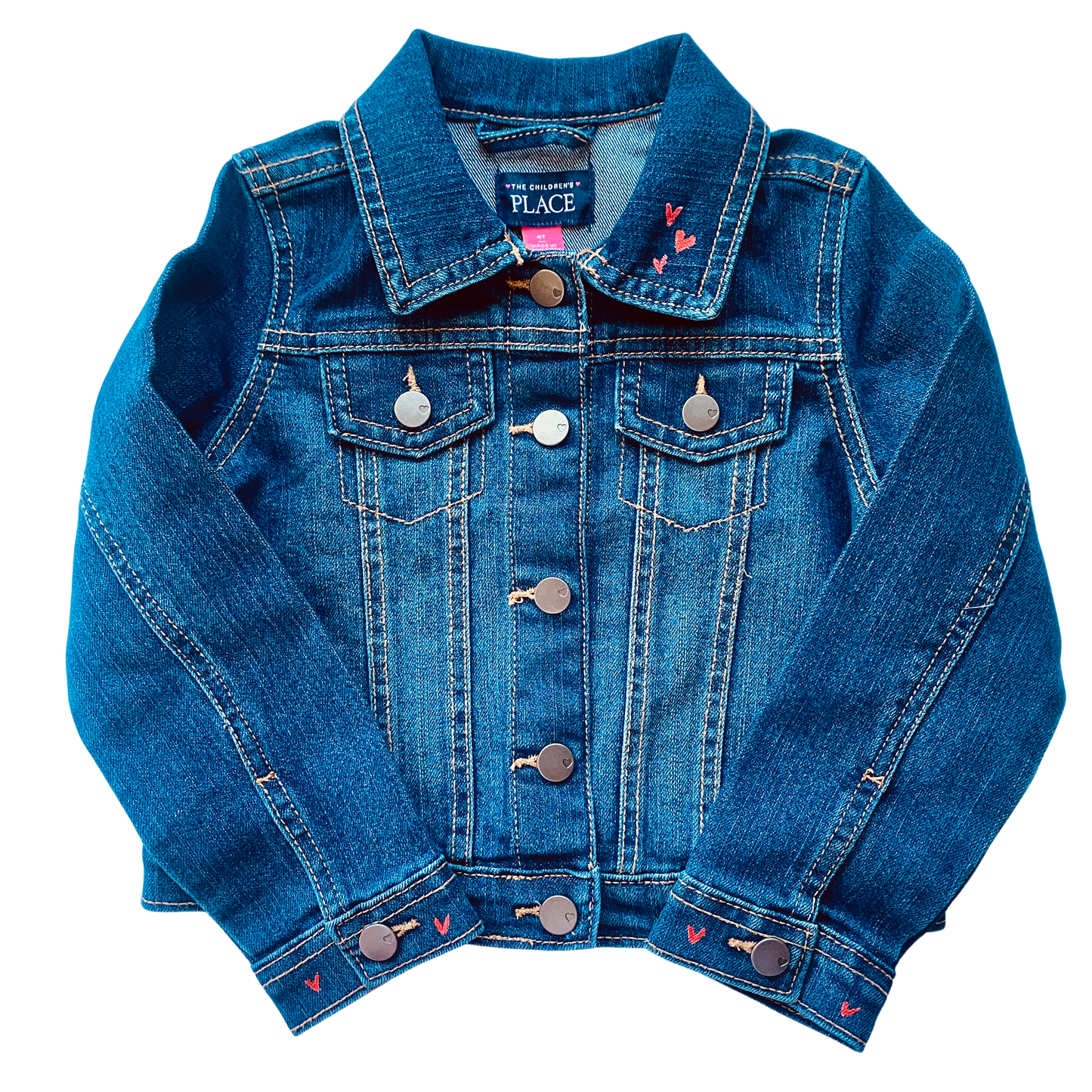Hand Painted Toddler Jean Jacket - 5T