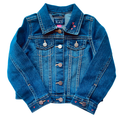 Hand Painted Toddler Jean Jacket - 5T