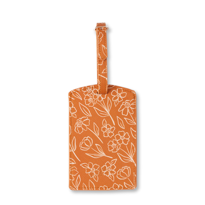 Floral Luggage Tag