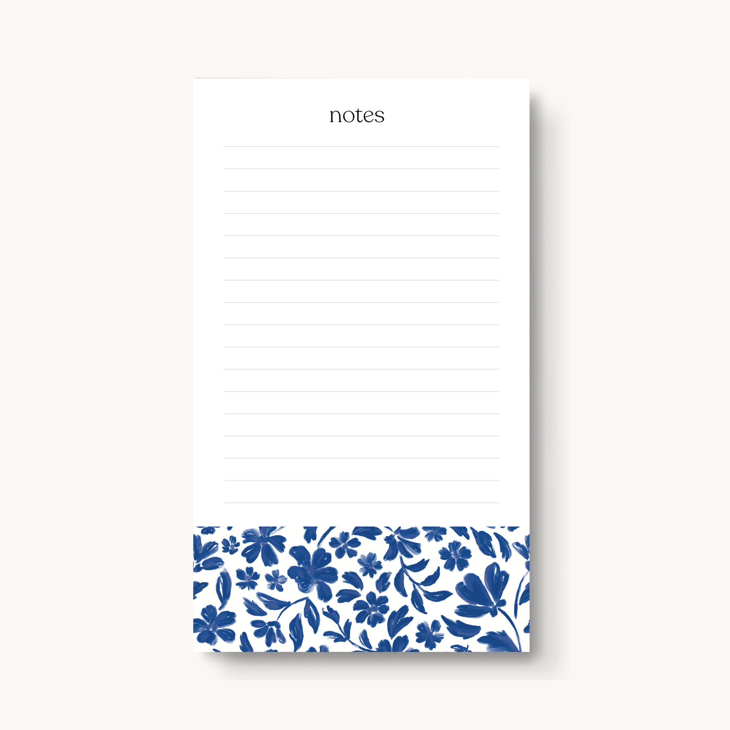 Floral Lined Notepad
