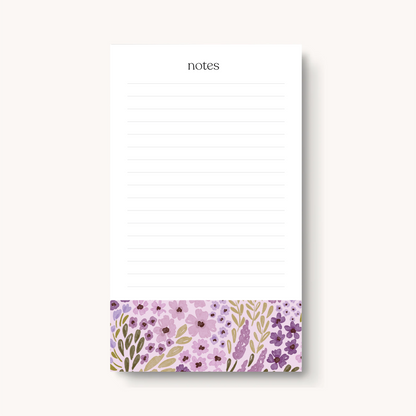Floral Lined Notepad