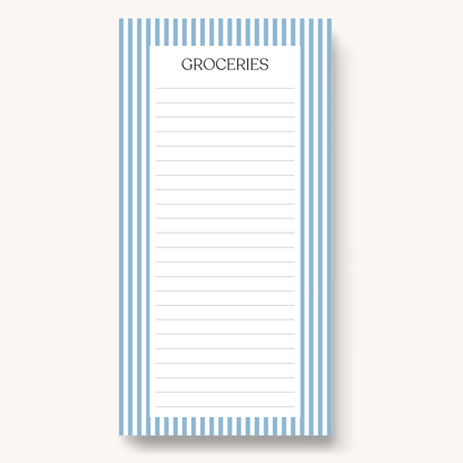 Floral Magnetic Grocery Notepad