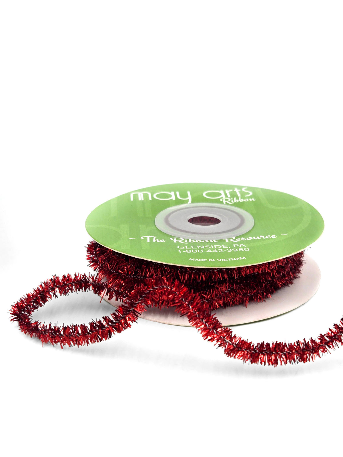 1/4" Red Tinsel String - 1 Yard