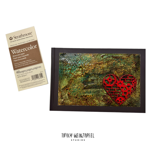 Watercolor Journal - Original cover hand-painted by Tracy Weinzapfel—each journal is one of a kind.